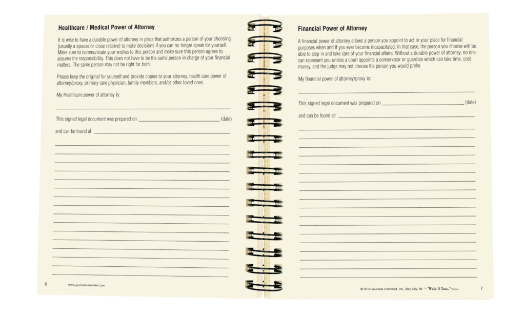 Journals Unlimited - Wholesale Journal/Diary - When I'm Gone Journal - Final Wishes (Kraft)5