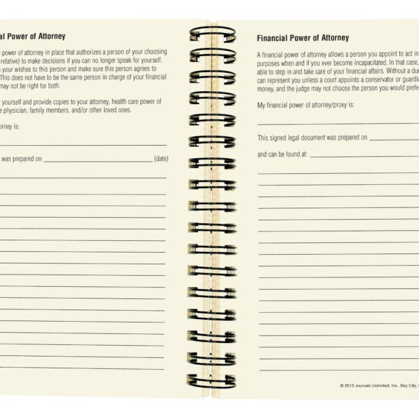 Journals Unlimited - Wholesale Journal/Diary - When I'm Gone Journal - Final Wishes (Kraft)5