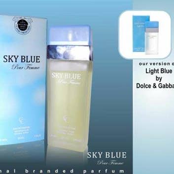 Donatella Sky Blue 3.3 oz EDP – Fresh Citrus Floral Scent for wholesale by Daspar