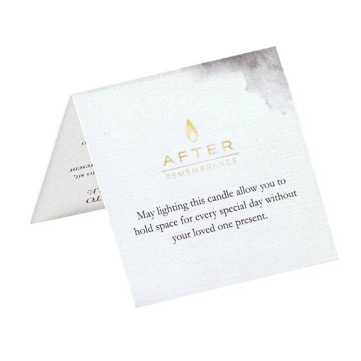 The AFTER Company - Wholesale Jar/Filled Candle - AFTER: Remembrance - Sympathy Gift