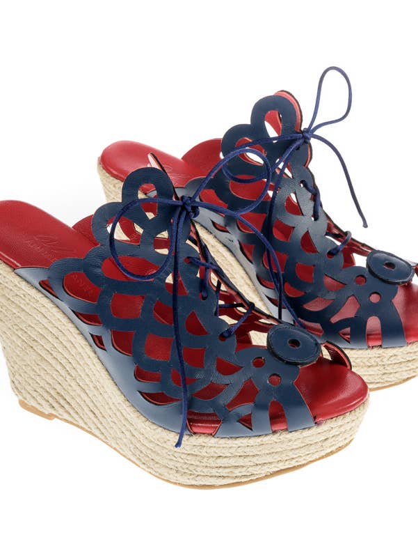 Mules Zeus Pacific em couro por atacado de Anna de Manel