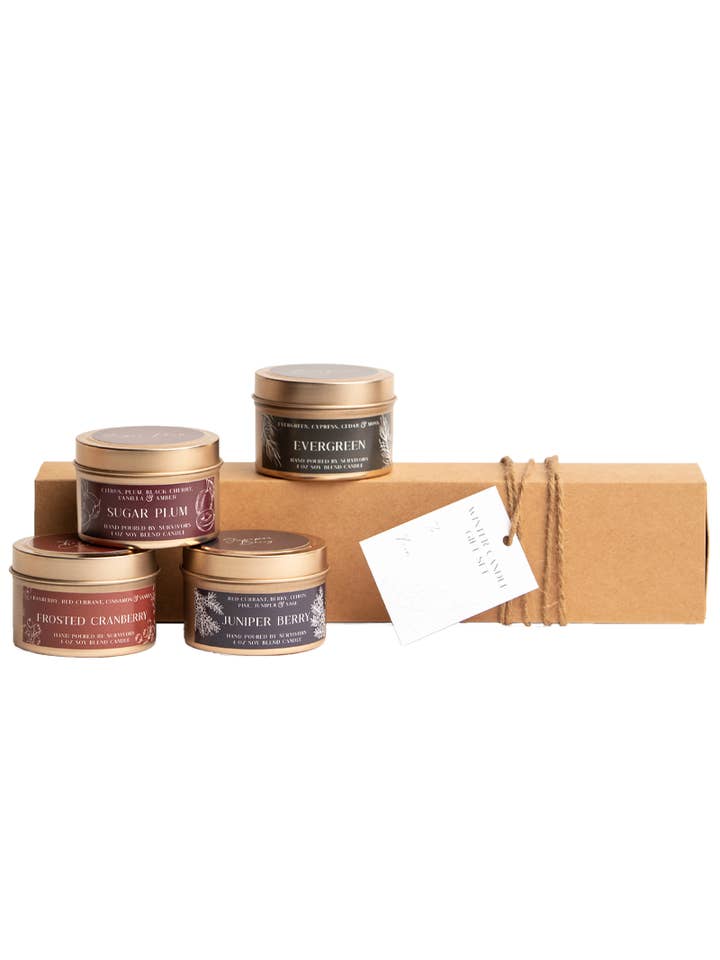 Set de regalo de velas de invierno para venta al por mayor de Freedom Studios