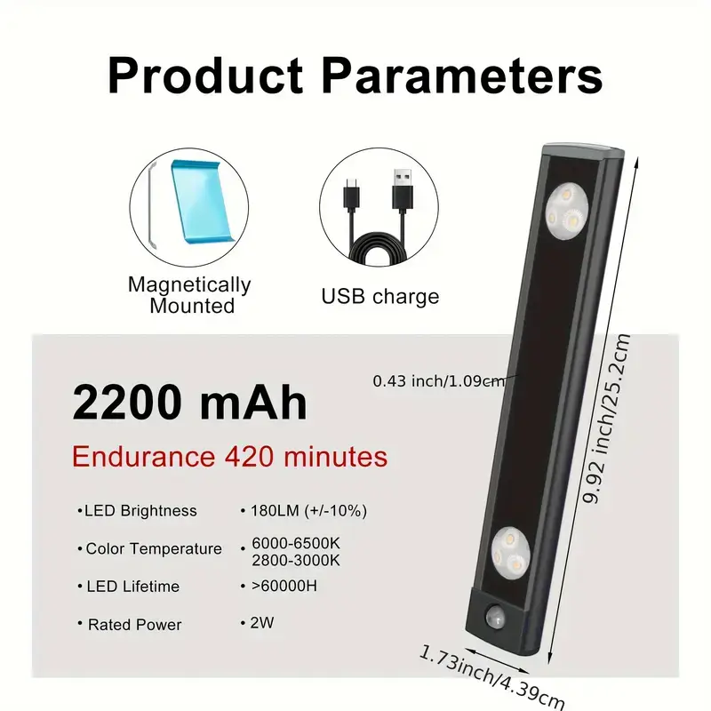 LEPOTEC INC - Wholesale Flashlight -  Wireless Under Cabinet Motion Sensor Light Super Bright 4