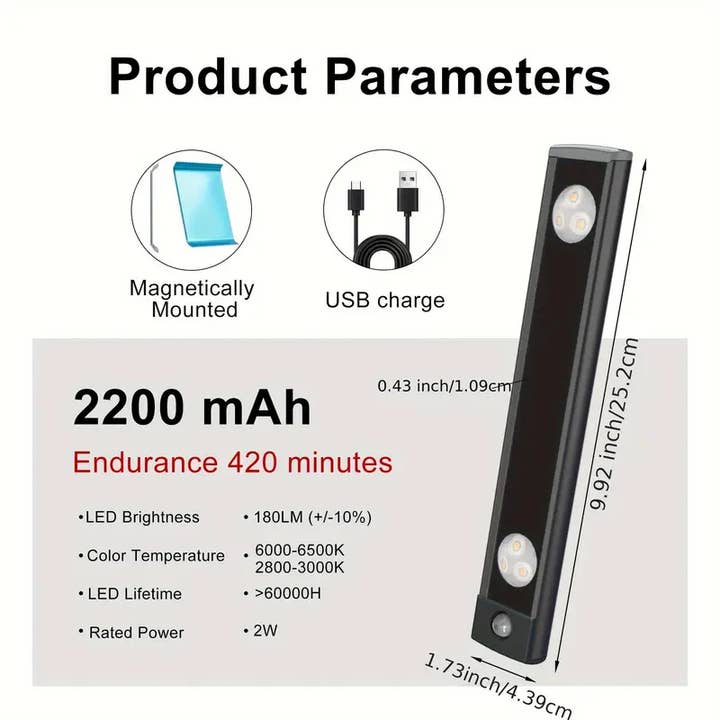 LEPOTEC INC - Wholesale Flashlight - Wireless Under Cabinet Motion Sensor Light Super Bright 4