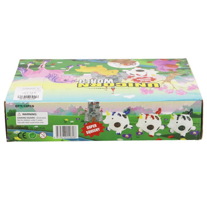 Cap Zone - Wholesale Squishy Toy - Kids & Baby - Chubby Unicorn Jiggly Fluffy Slime Filled Squishy - 12 pcs2