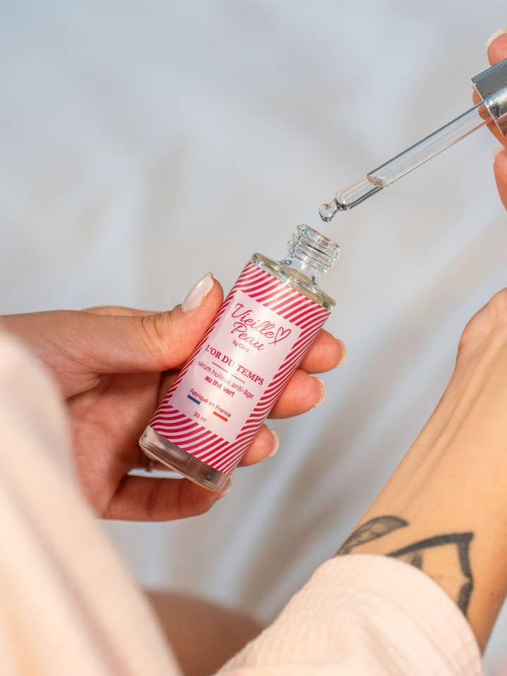 L'OR DU TEMPS - Sérum huileux anti-âge au thé vert 30ml pour la vente par Vieille Peau By Célia