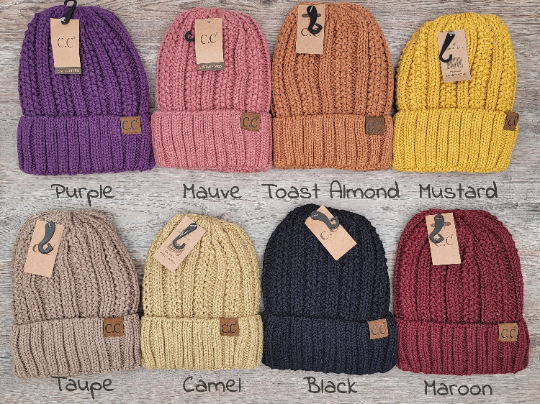 Treasure Bank – wholesale Beanie – Women's – C.C Thick Cable Knit Beanie for Adults without Pom2