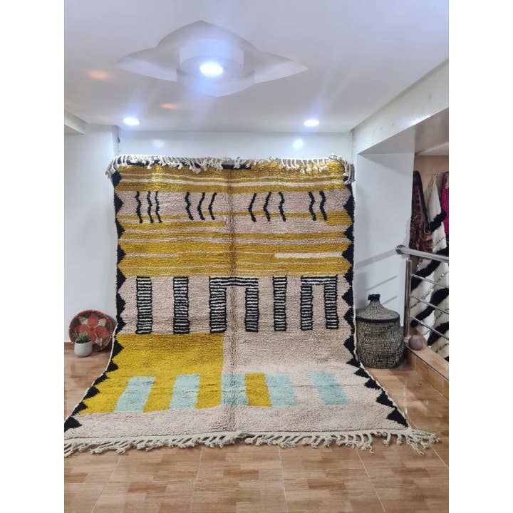 Tapis Beni Ourain, tapis en laine, tapis fait main, tapis de zone, berbère pour la vente par BohoVibeCraft