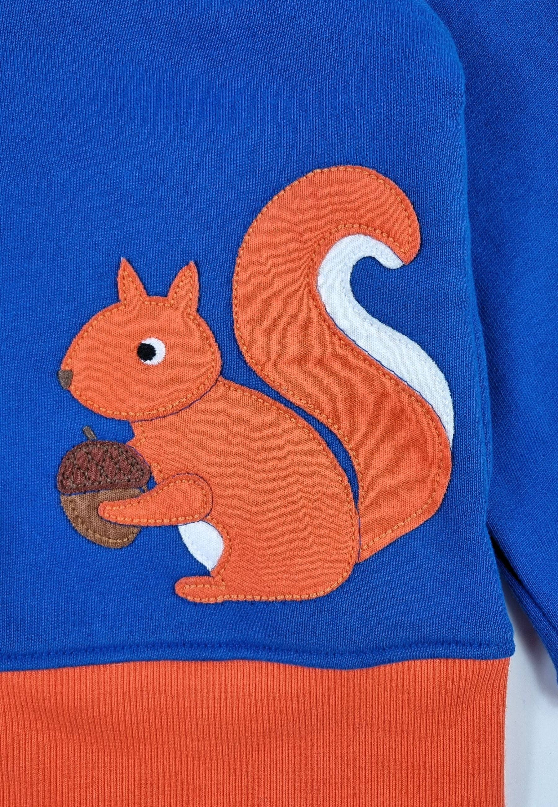Toby Tiger - Wholesale Hoodie - Kids - Organic Squirrel Applique Hoodie1