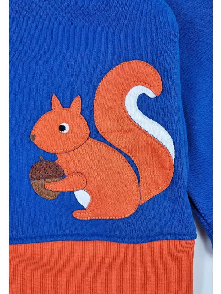 Toby Tiger - Wholesale Hoodie - Kids - Organic Squirrel Applique Hoodie1