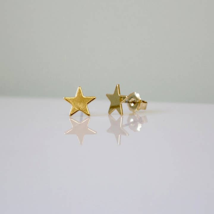 Flat Star Stud Earrings for wholesale by a.v. max