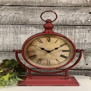 Wholesale Dark Cherry Wood Porthole Clock for your store - Faire