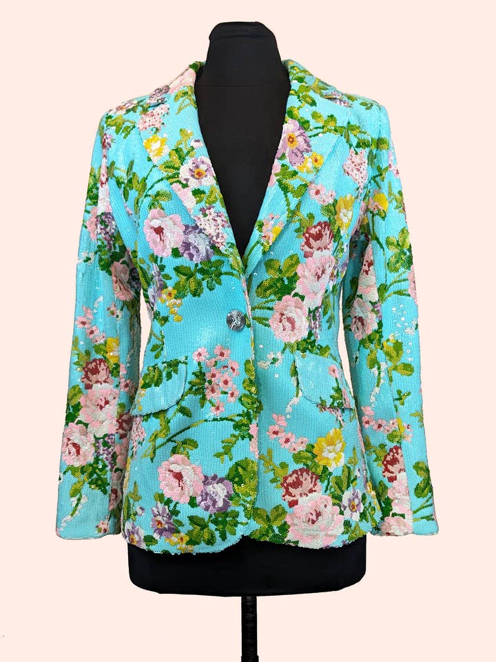 Palm Springs Blazer med Blomsterpalietter for engroshandel hos ZYM