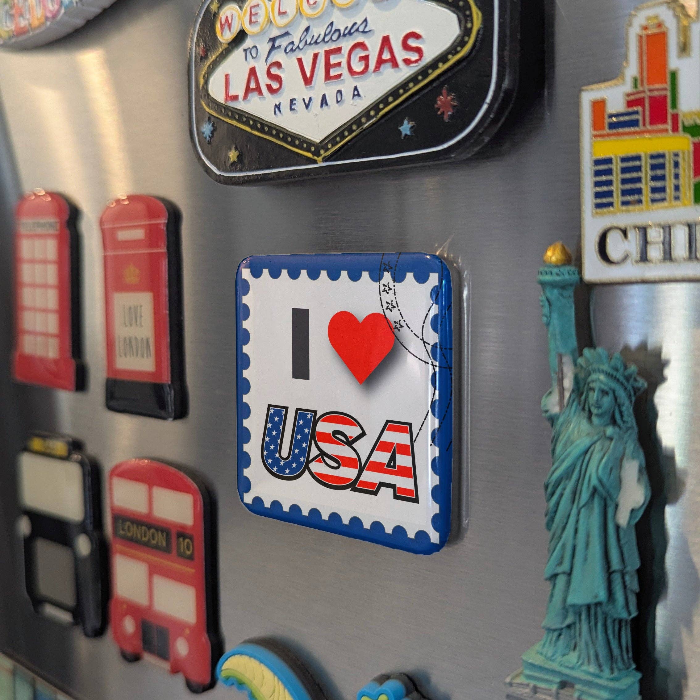 PhiloPerse – Großhandel Magnete – Ich liebe USA Kühlschrankmagnet5