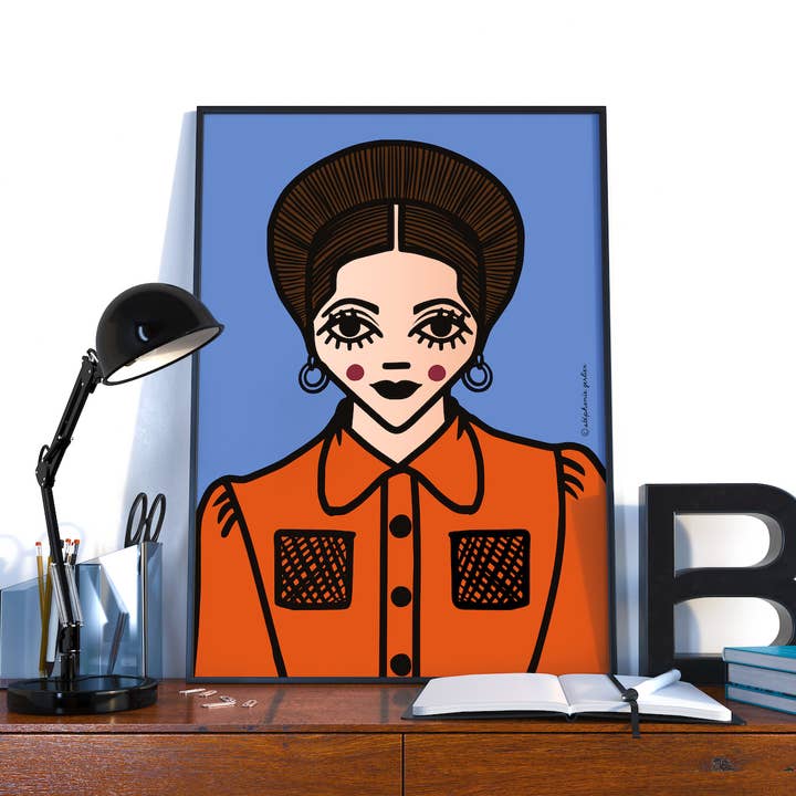 Simone de Beauvoir - Poster - Original Creation for wholesale by T FOR TIGER