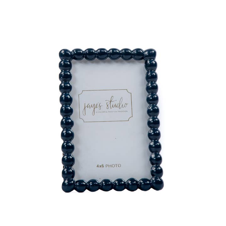 Gracie Pearl Photo Frame - Indigo Blue for wholesale on Faire