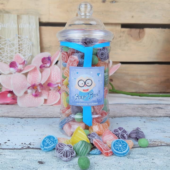 Piccola scatola di caramelle di un tempo - Per il nonno per la vendita all'ingrosso da parte di Génération Souvenirs