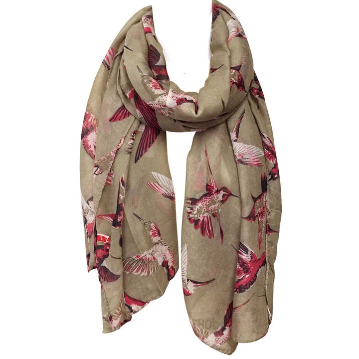 Wrapables.com - Wholesale Scarf - Women's - Wrapables Soft Viscose Bird Print Multi-Style Scarf12