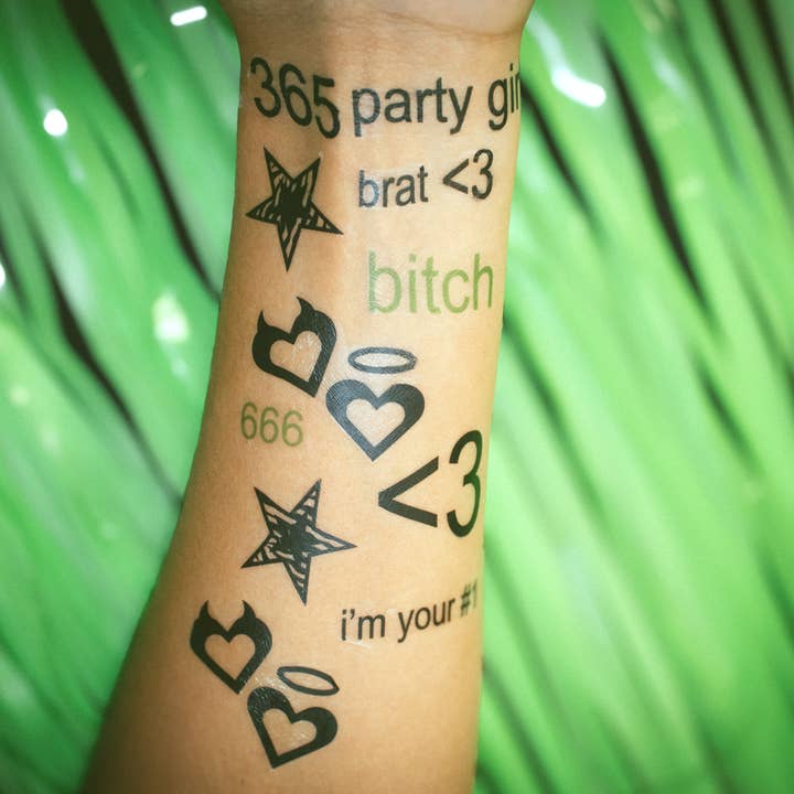 Ninalem's Party - Wholesale Temporary Tattoo - Brat Temporary Tattoos