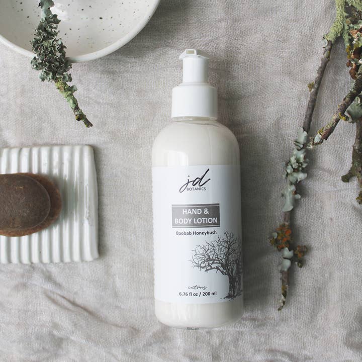 JDBotanics - Wholesale Hand & Body Lotion - baobab & honeybush hand and body lotion (6.76 fl oz / 200ml)