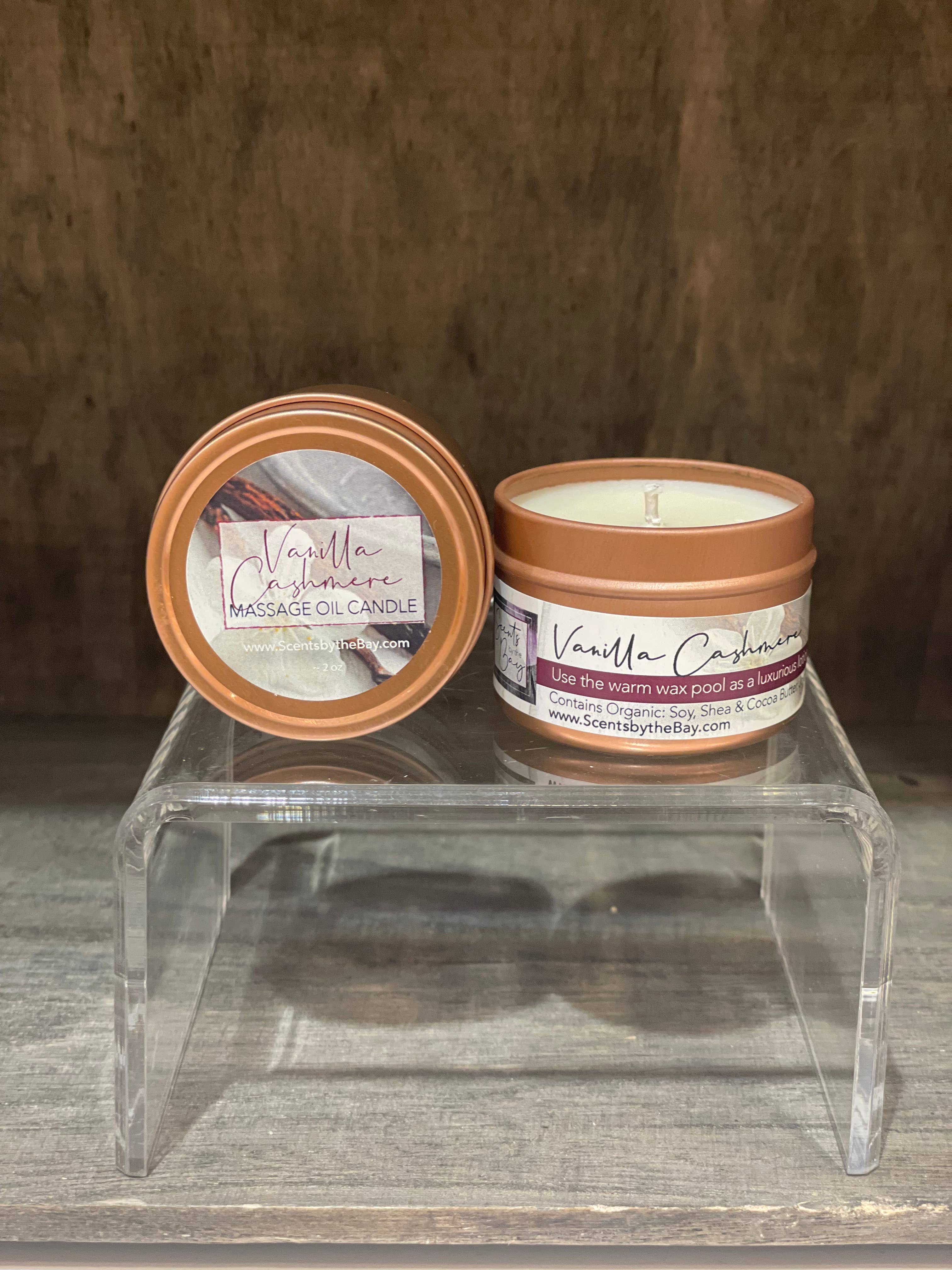 Scents by the Bay - Wholesale Travel Candles - 2 oz Travel Tin: Organic Massage Oil Candle8