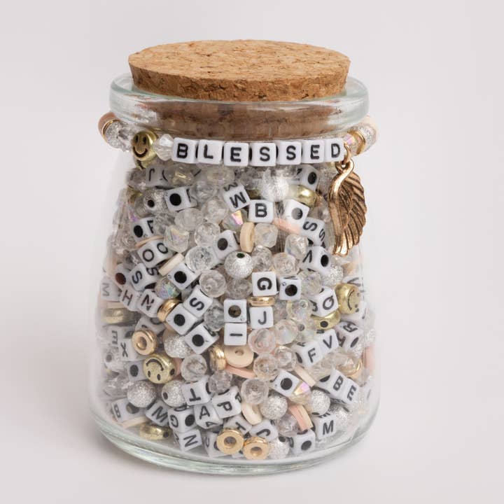 El Tarro de Cuentas Original™ Más Allá de las Alas de Ángel Bendecidas Abalorio con Letra DIY Tarro para venta al por mayor de Jewelry Made by Me