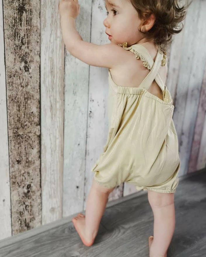 Bear's Little Fish - Vente Body (sans pieds) – bébé - Combinaison courte en bambou avec volants - Latte2