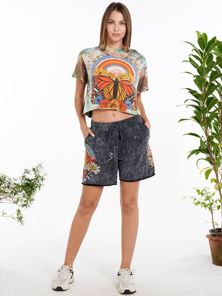 CROP TOP EN COTON (TH-1859PK) pour la vente par Kathmandu Imports
