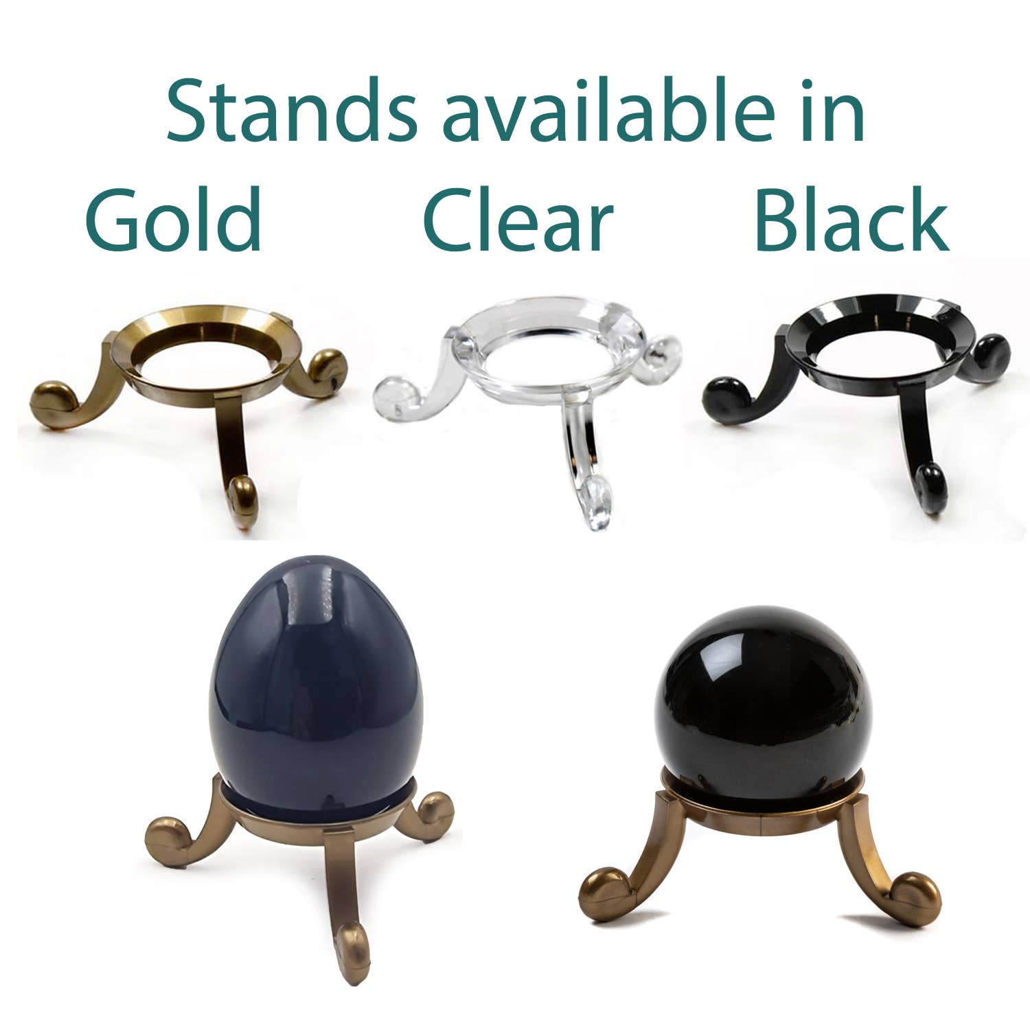 Shamans Crystal - Wholesale Decorative Tabletop Object - Crystal Ball Egg Stand4