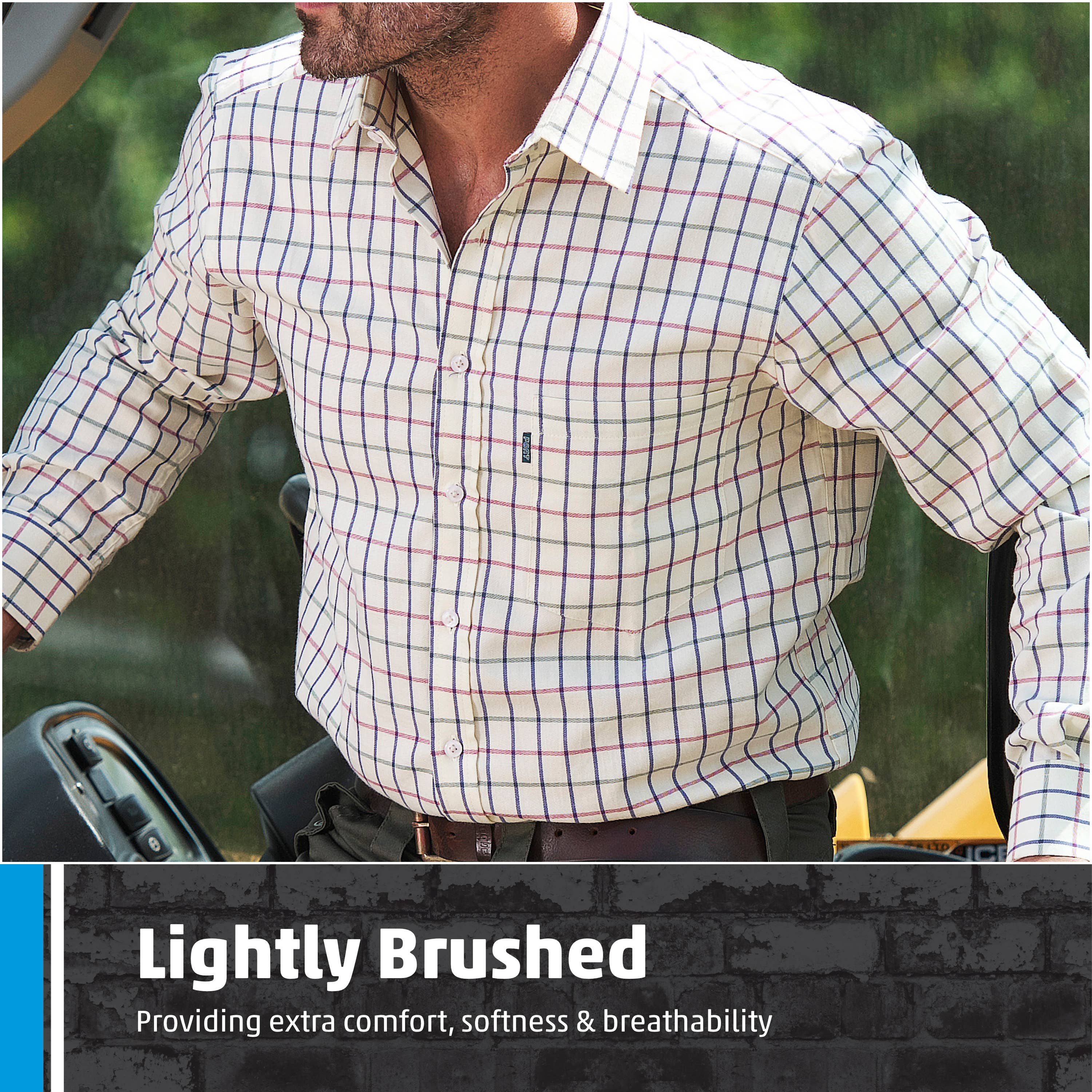 Blue Fort Melton Shirt, 100% Cotton, Breathable, Classic Fit for wholesale on Faire6