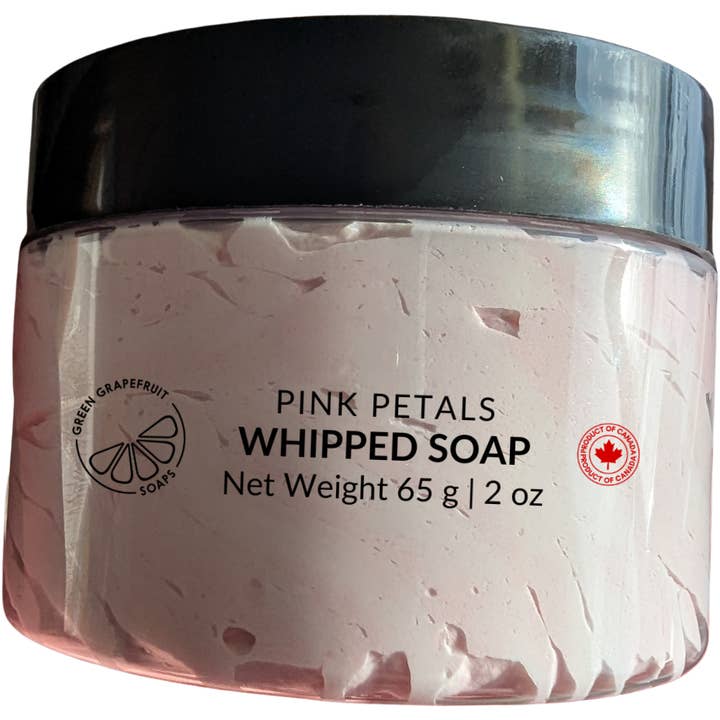 Pink Petals Whipped Soap for wholesale by Green Grapefruit Soaps