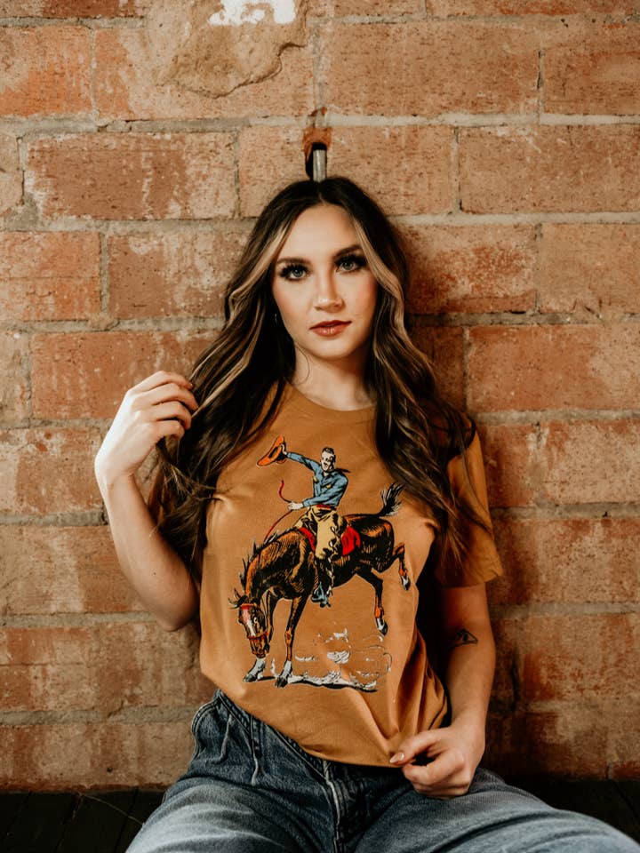 Ranch Swag - Wholesale T-Shirt (Graphic) - Women's - Vintage Bucker Graphic T-Shirt