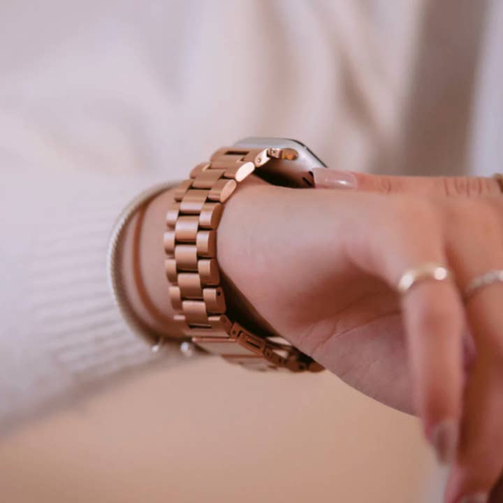 Coconut Lane – Engroshandel Urrem/rem - Dame – Rustfrit stål Rose Gold Apple Watch Rem