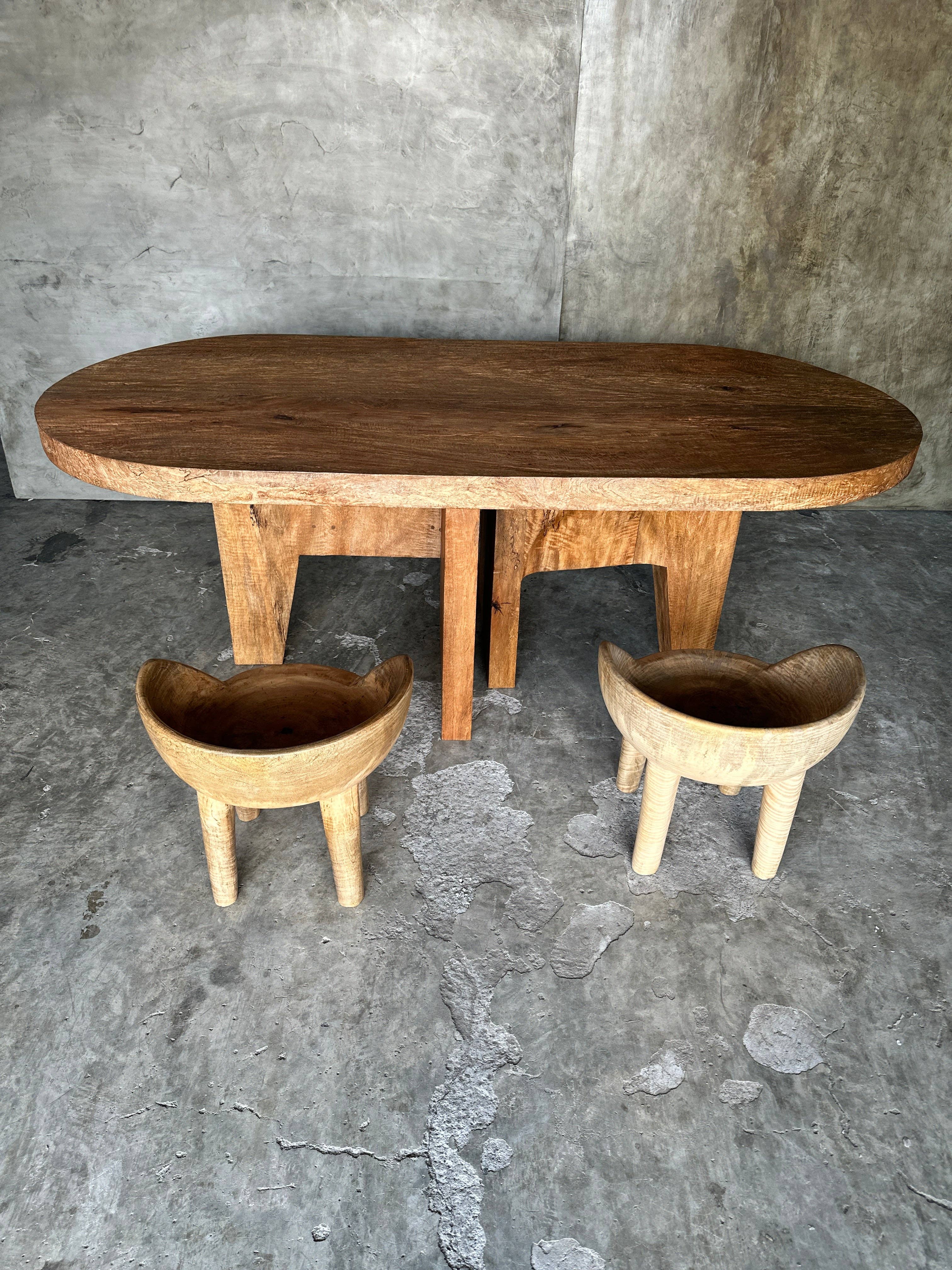 Office Objets - Wholesale Coffee Table - Massive mango wood table 2m10x1m38