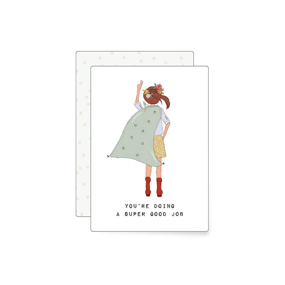 MIAO Papeterie - Wholesale Encouragement Card - Superwoman | minimap