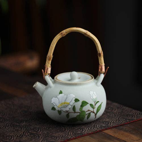 Gohobi （We cover U.S. import duties） - Wholesale Tea Set - Gohobi Hand-painted Floral Tea Set Teapot Tea cup1