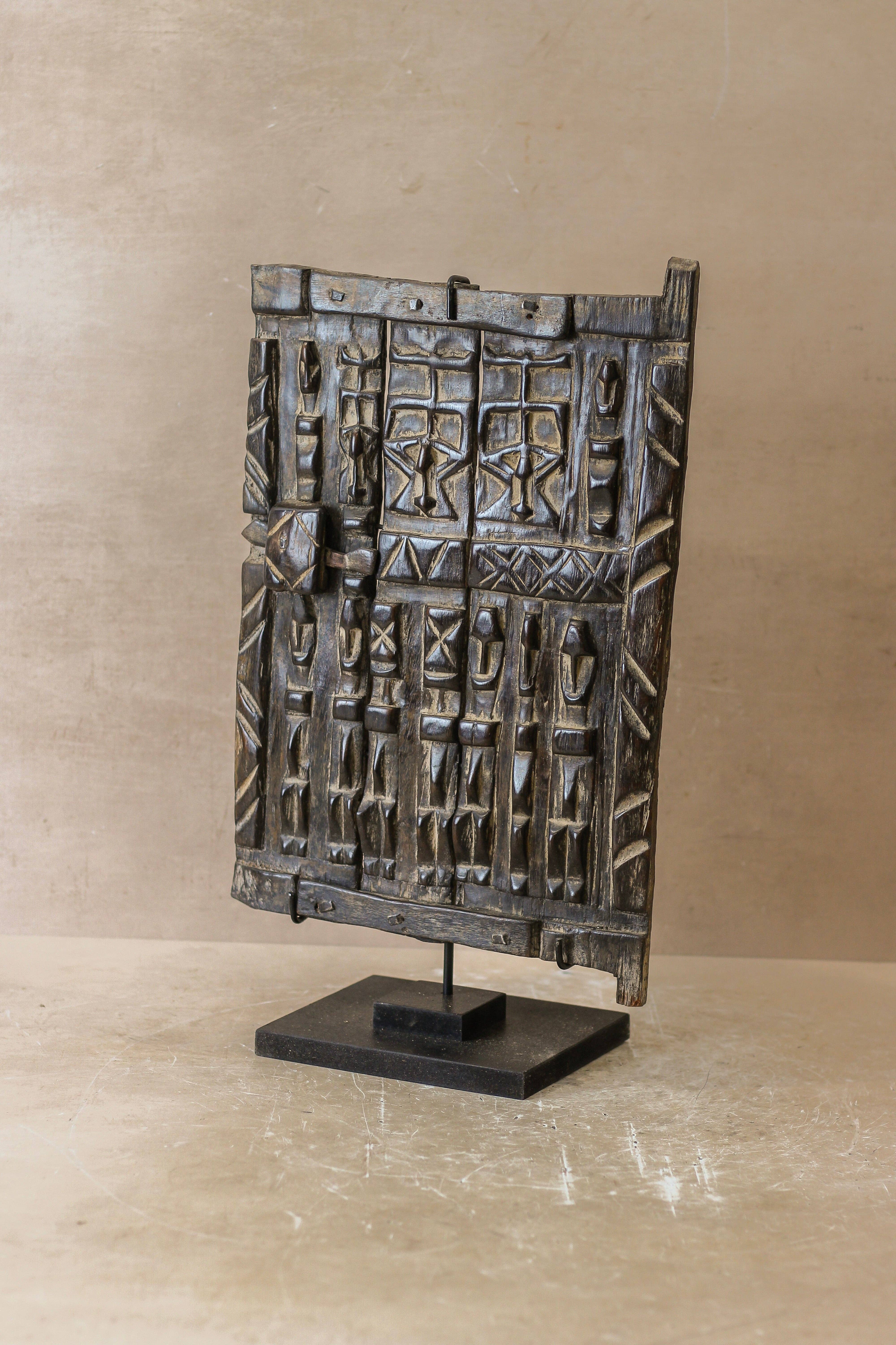 Botanical Boys – wholesale Decorative tabletop object – Dogon Granary Door - 13.11