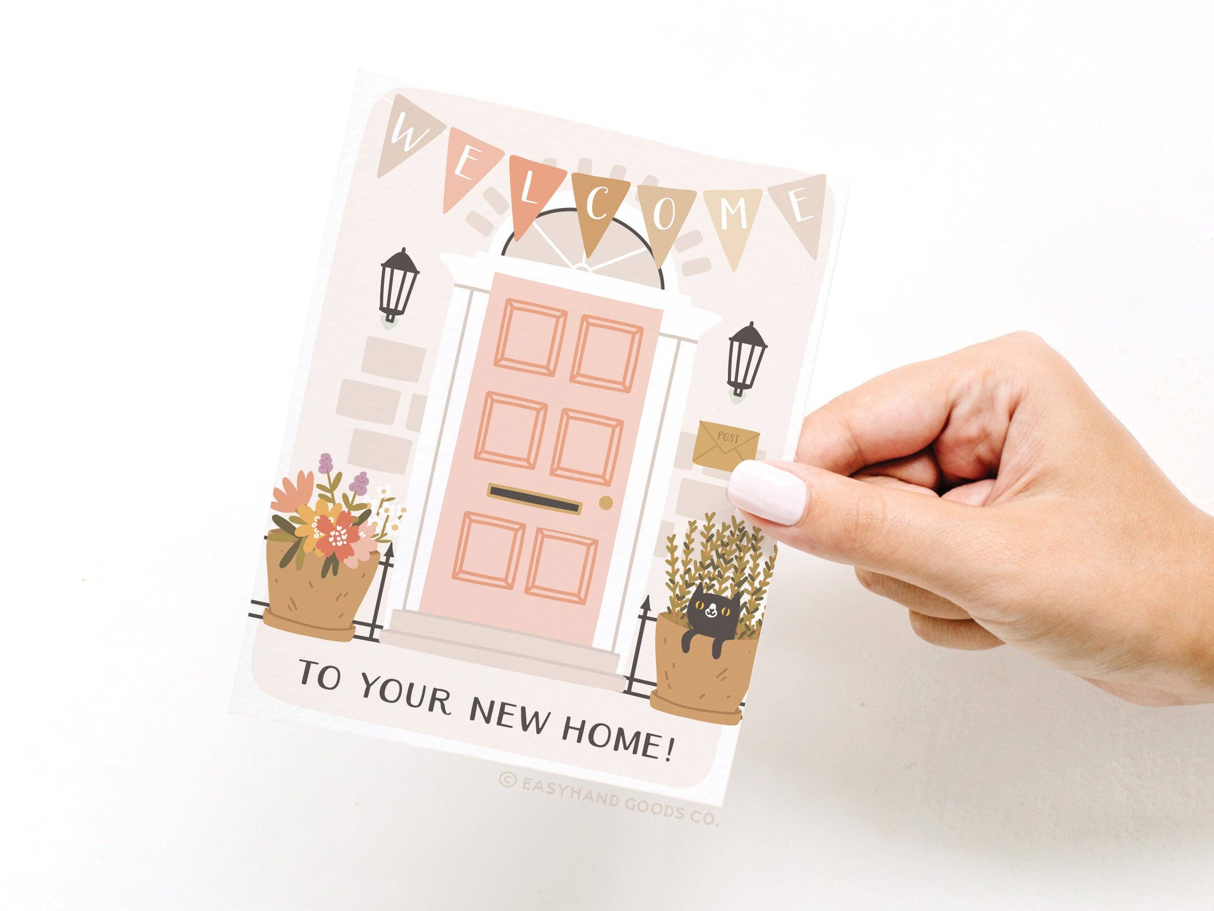 Easyhand Goods – formerly Onderkast – wholesale House-warming card – Welcome to Your New Home Door Greeting Card2