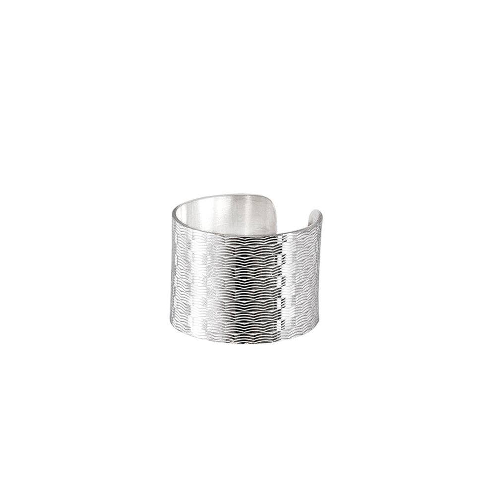COCii JEWELRY – Engroshandel Båndring – Bred ring guillocheret
