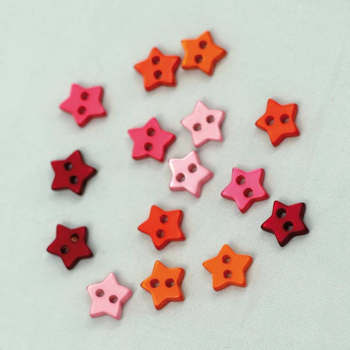 Star light star button 10 mm for wholesale by LA DROGUERIE