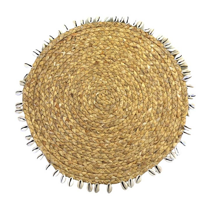 AULICA - Wholesale Placemat - Wicker placemat with shells