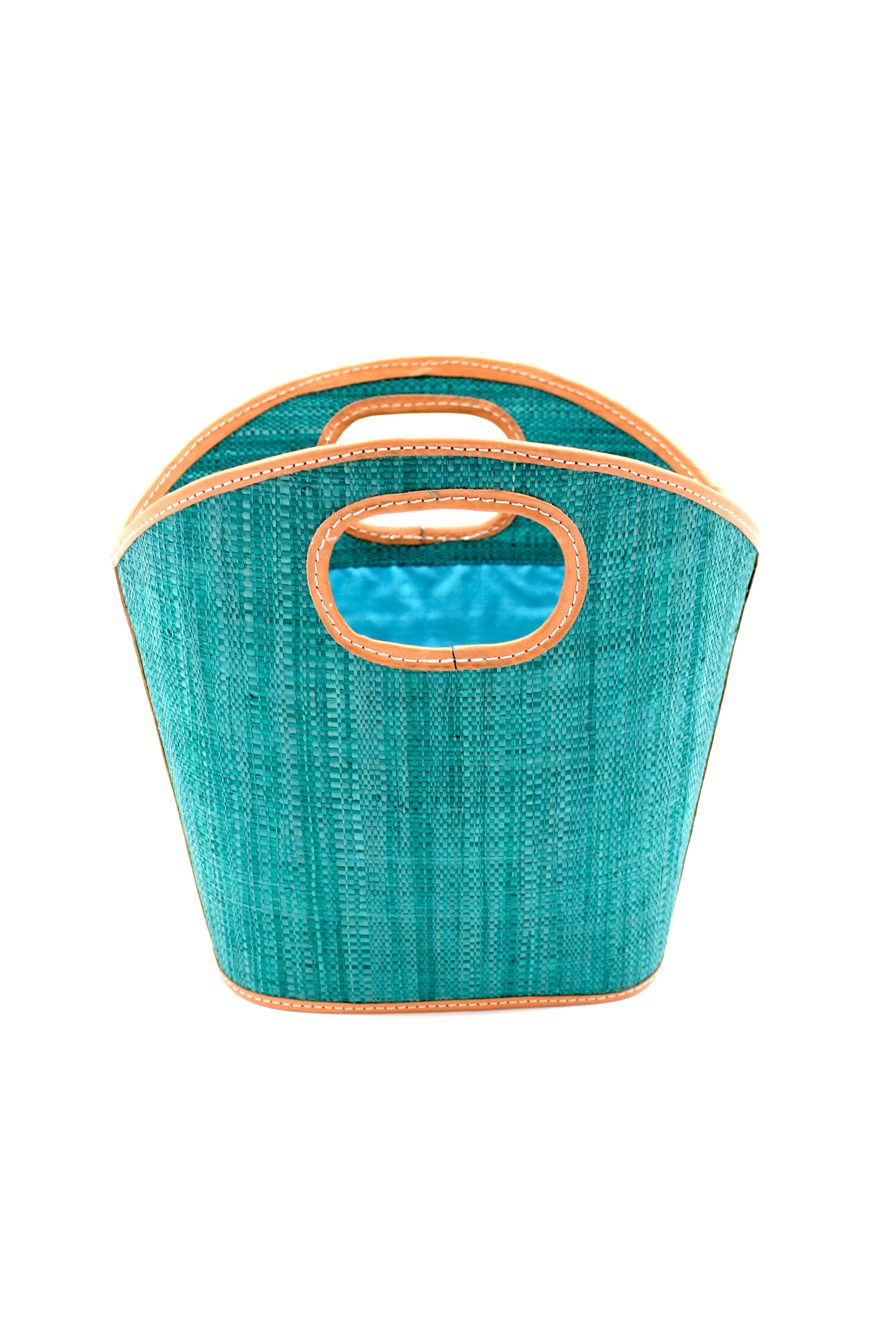 Shebobo – Großhandel Henkeltasche – Damen – Ricky Strohtasche mit Lederdetails0