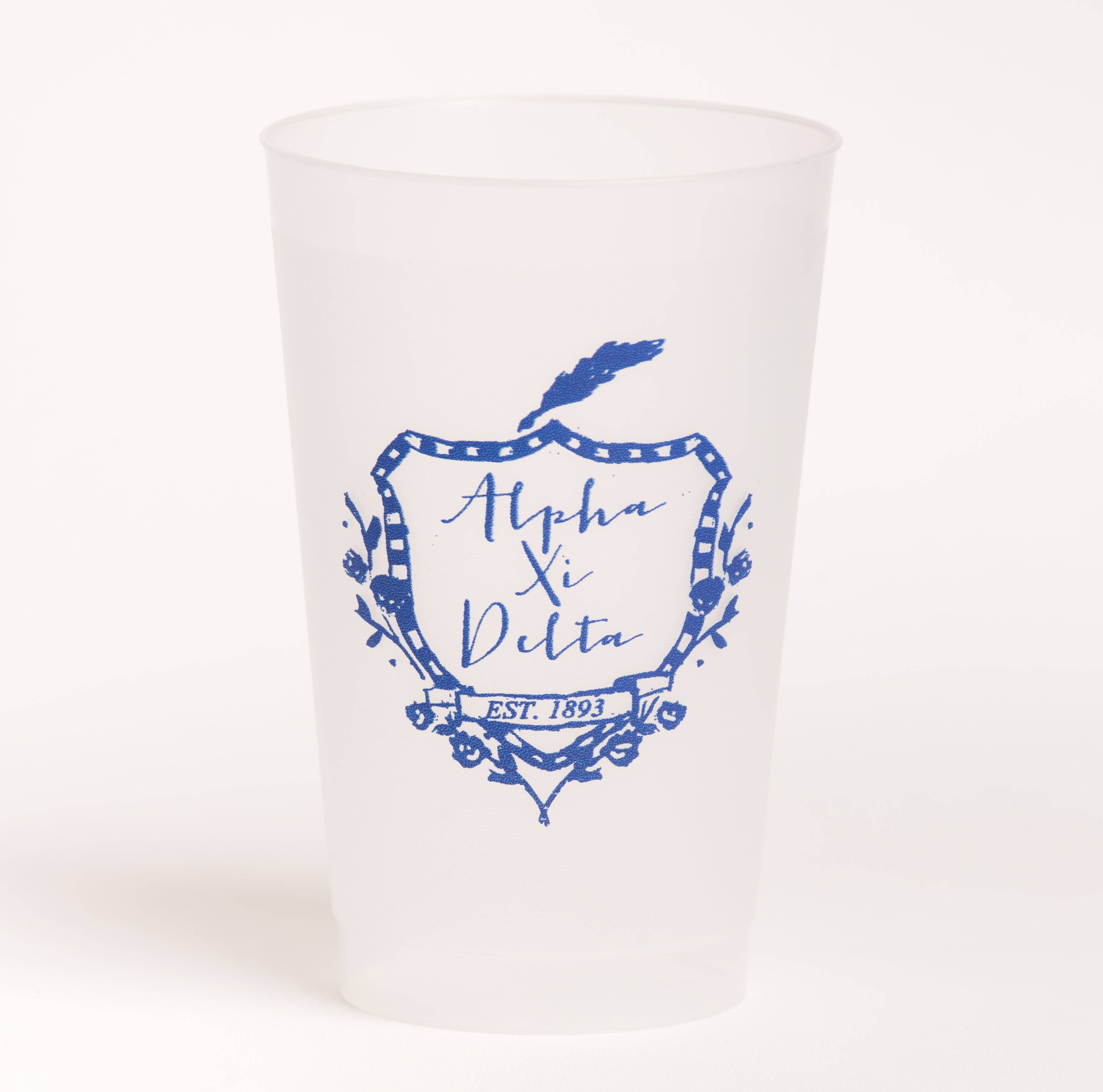 Over The Moon Greek - Wholesale Drinking Glass/Cup - Sorority Frost Flex Cup4