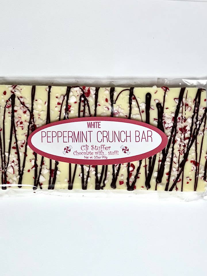 White peppermint gourmet Bar for wholesale by CB Stuffer