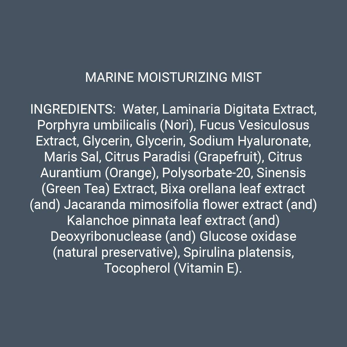 Spa Technologies - Wholesale Face & Body Mist/Water - Marine Moisturizing Mist3