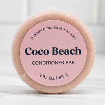 Coco Beach Conditioner Bar for All Hair Types for wholesale by 570 Soap Company