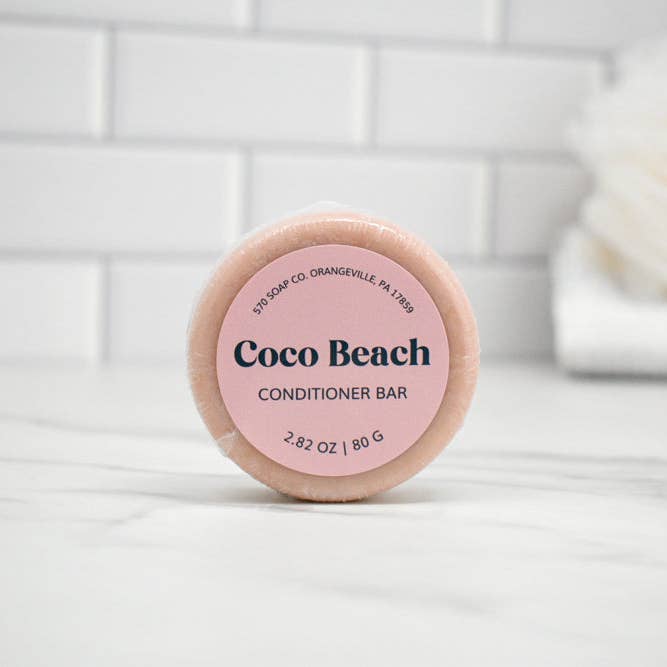 Coco Beach Conditioner Bar for All Hair Types for wholesale by 570 Soap Company
