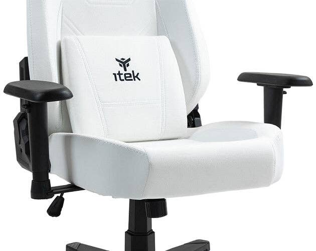 ITEK – wholesale Stol – Itek gamingstol SHUTTLE PM66 – PVC och tyg – 3D-armstöd – svart och vit14