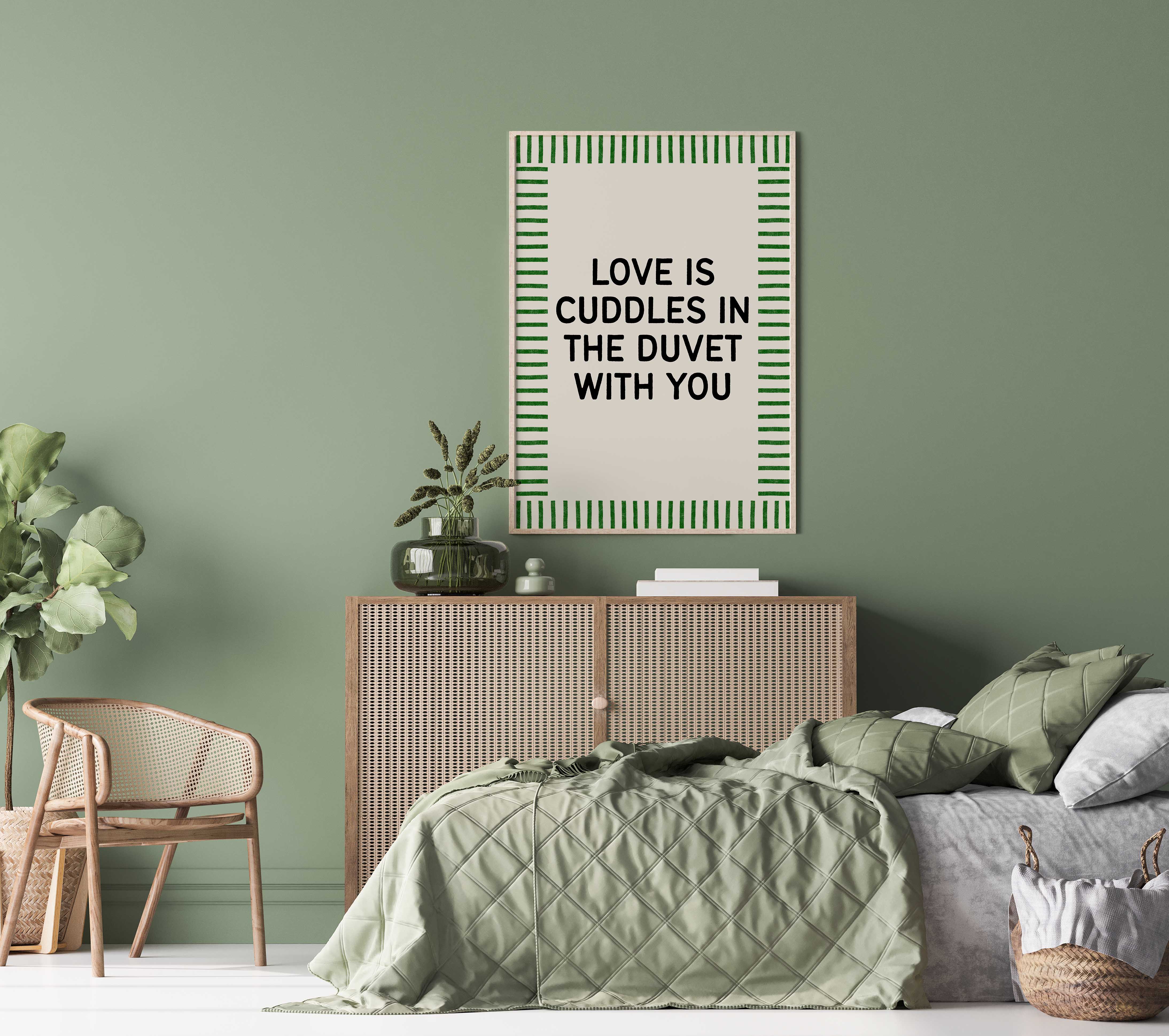 D'LUXE PRINTS - Wholesale Art Print - Love Is Cuddles in the Duvet Print6