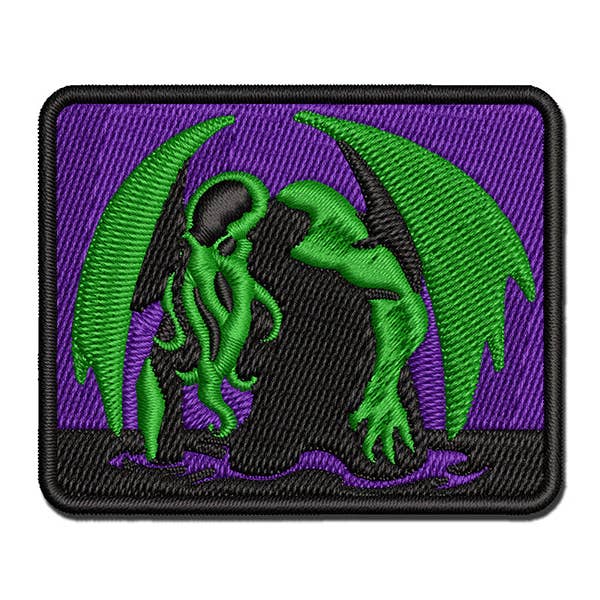 Sniggle Sloth - Vente Écusson - Applique thermocollante brodée multicolore Cthulhu Eldritch Horror Rising From the Ocean